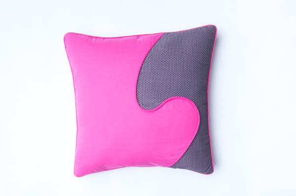 PURPLE WAVE 2 boho STYLE CUSHION           45cm x 45cm